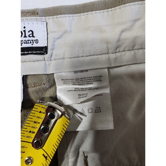 Columbia Sportswear Co. Men's Size 38 Khaki Chino Shorts Embroidered Pocket Logo - Picture 4 of 16